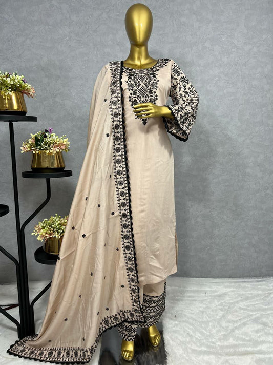 Fancy Embroidery 5mm sequence Work Kurti