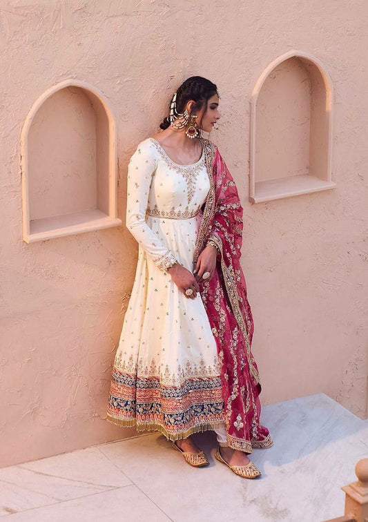 Heavy Faux Georgette With Embroidery 5 mm Sequence Work With Fancy Latkan Border With Sleeve With Tassels Gown