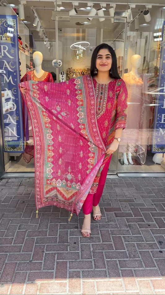New Pink Color Stylish Kurti For Women