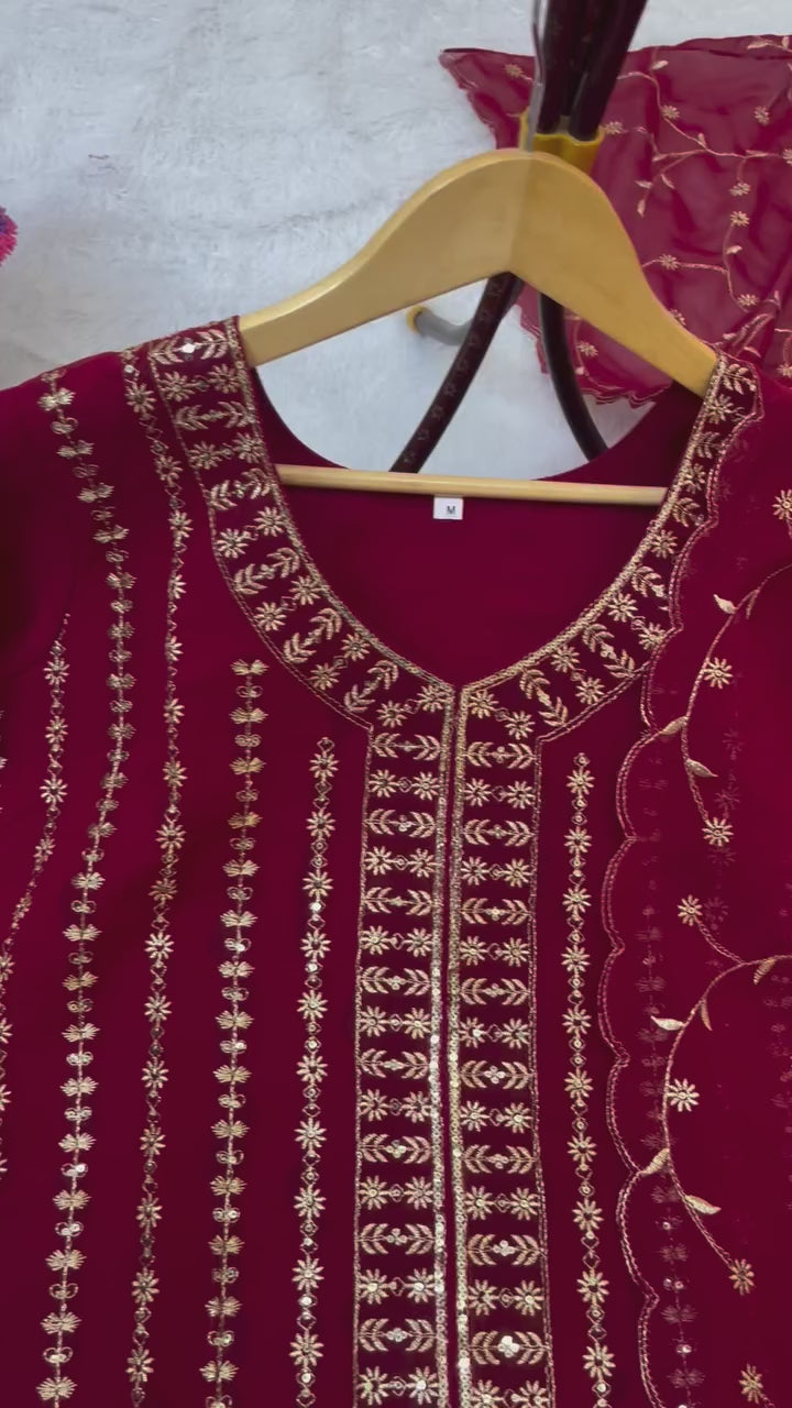 FESTIVAL SPECIAL LUNCHING NEW SHARARA PAIR WITH DUPATTA